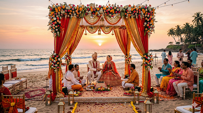 beach destination wedding image